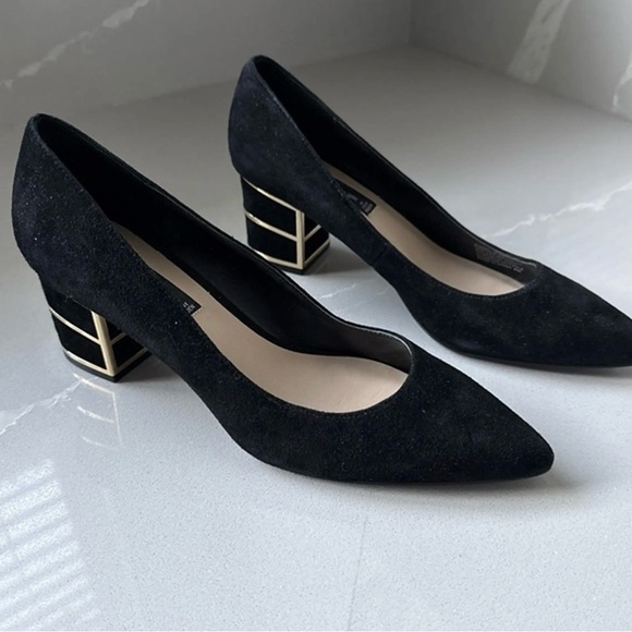 Steven By Steve Madden  elegant classic women’s Black Block Heels size 8.5 - Picture 12 of 16